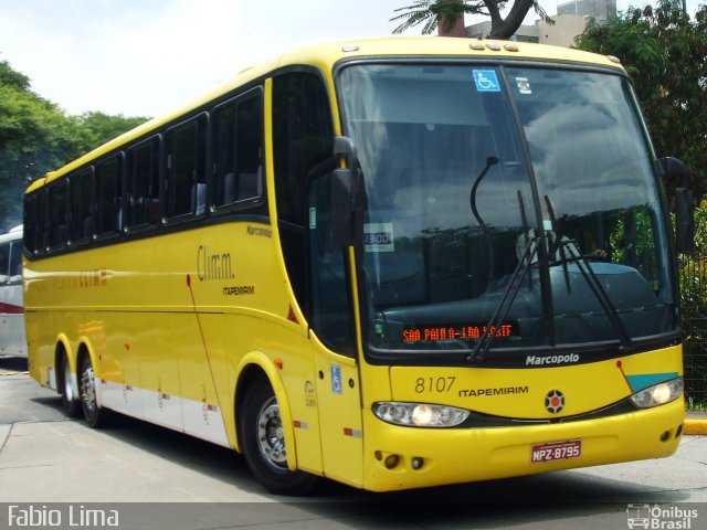 Viação Itapemirim 8107 na cidade de São Paulo, São Paulo, Brasil, por Fabio Lima. Número da foto: #1138474.
