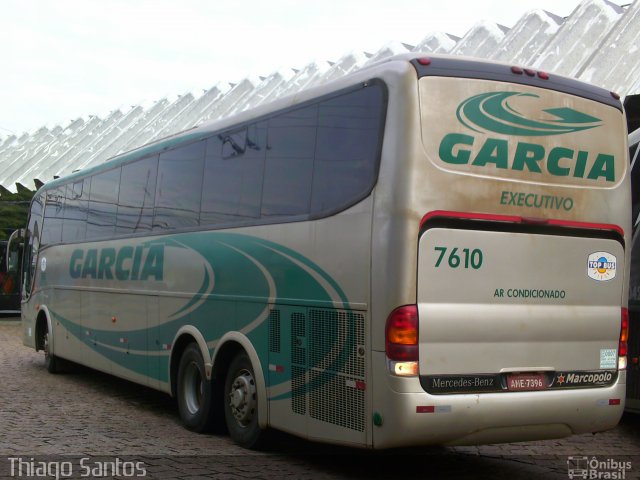 Viação Garcia 7610 na cidade de Indaiatuba, São Paulo, Brasil, por Thiago Santos. ID da foto: 1139496.