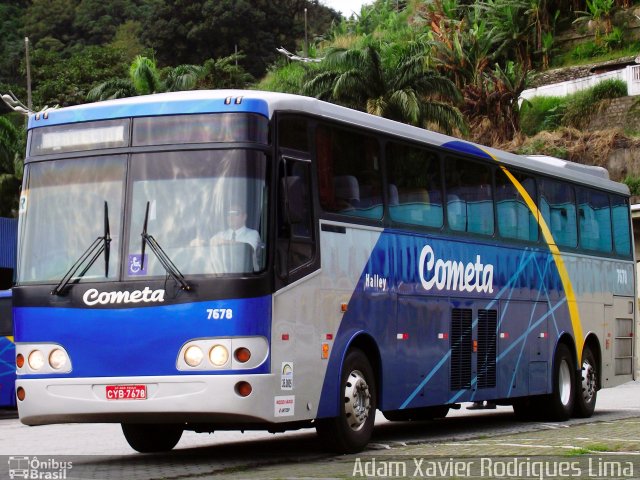 Viação Cometa 7678 na cidade de Santos, São Paulo, Brasil, por Adam Xavier Rodrigues Lima. Número da foto: #1139012.
