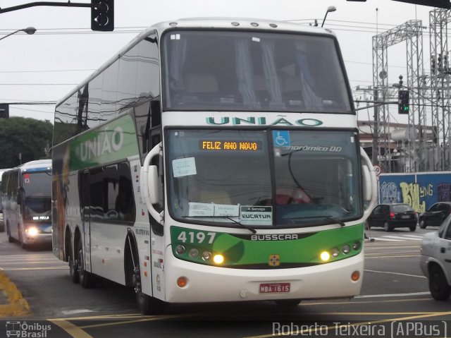 Empresa União de Transportes 4197 na cidade de São Paulo, São Paulo, Brasil, por Roberto Teixeira. ID da foto: 1141738.