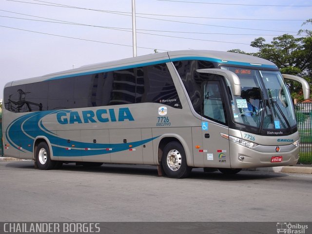 Viação Garcia 7726 na cidade de São Paulo, São Paulo, Brasil, por C.   Borges. ID da foto: 1142300.