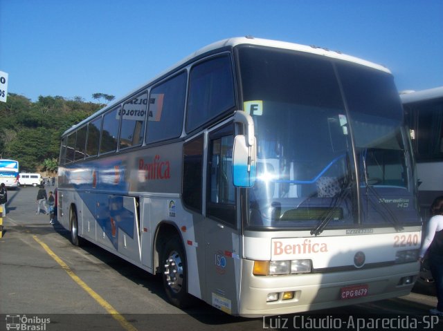 Transportadora Turística Benfica 2240 na cidade de Aparecida, São Paulo, Brasil, por Luiz Krolman. Número da foto: #1140903.