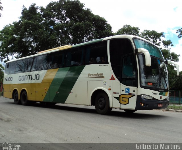 Empresa Gontijo de Transportes 5880 na cidade de Vitória, Espírito Santo, Brasil, por Gilberto Martins. ID da foto: 1141984.