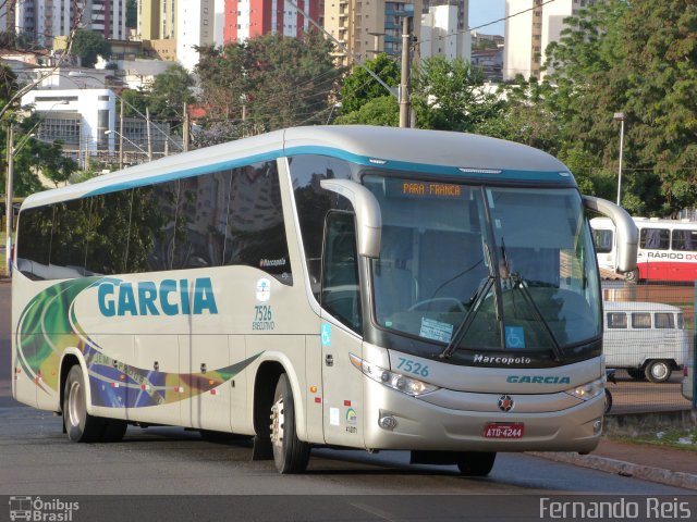 Viação Garcia 7526 na cidade de Ribeirão Preto, São Paulo, Brasil, por Fernando Reis. Número da foto: #1140562.