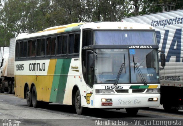 Empresa Gontijo de Transportes 15695 na cidade de Vitória da Conquista, Bahia, Brasil, por Cleber Bus. ID da foto: 1193043.