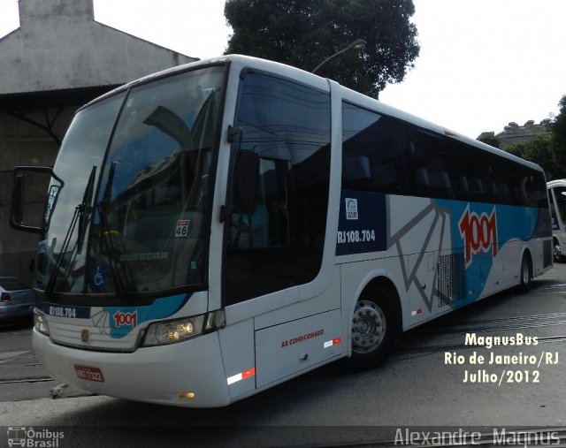 Auto Viação 1001 RJ 108.704 na cidade de Rio de Janeiro, Rio de Janeiro, Brasil, por Alexandre  Magnus. Número da foto: #1210856.
