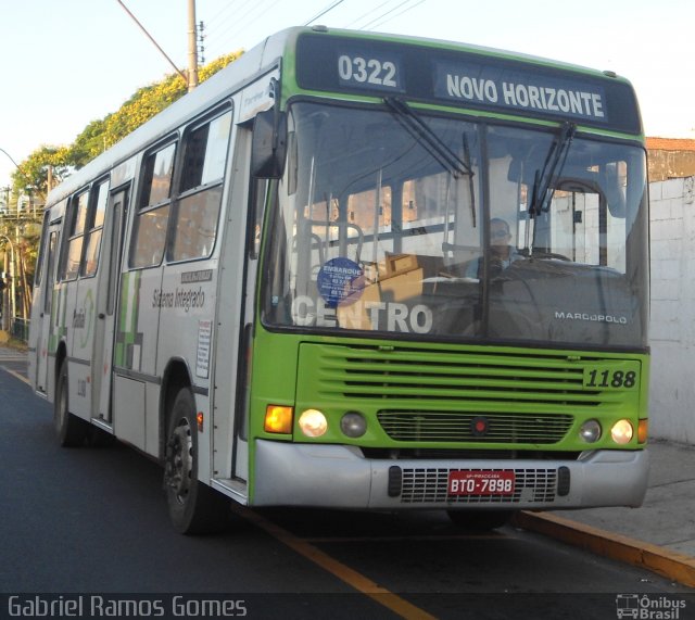 VIPA - Viação Panorâmica 1188 na cidade de Piracicaba, São Paulo, Brasil, por Gabriel Ramos Gomes. Número da foto: #1211097.