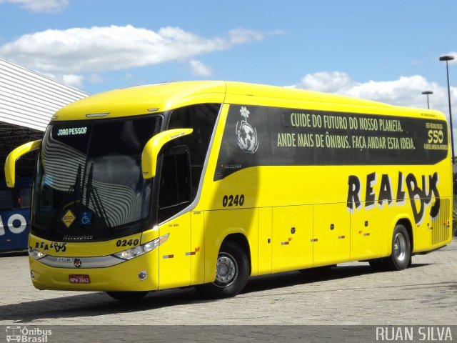 Expresso Real Bus 0240 na cidade de Campina Grande, Paraíba, Brasil, por Ruan Silva. ID da foto: 1212205.