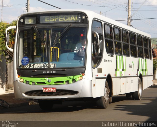 VINCO - Viação Noivacolinense 1517 na cidade de Piracicaba, São Paulo, Brasil, por Gabriel Ramos Gomes. Número da foto: #1212196.