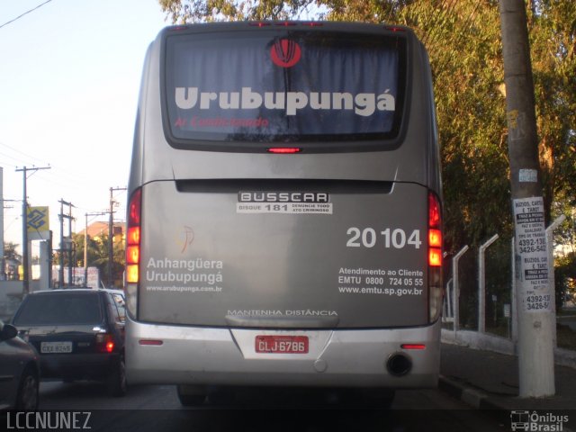 Auto Viação Urubupungá 20.104 na cidade de Diadema, São Paulo, Brasil, por Luis Nunez. Número da foto: #1212473.