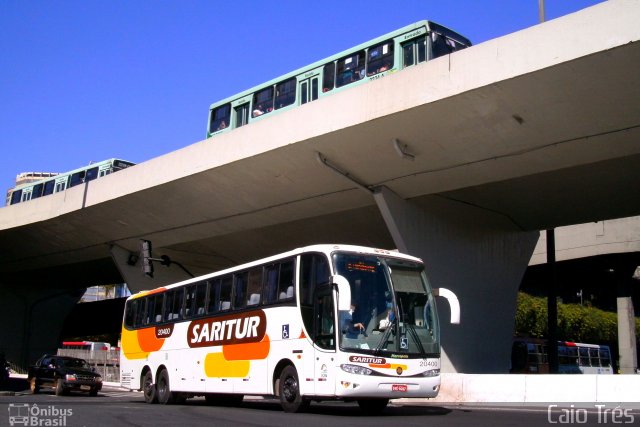 Saritur - Santa Rita Transporte Urbano e Rodoviário 20400 na cidade de Belo Horizonte, Minas Gerais, Brasil, por Caio Trés. ID da foto: 1214761.