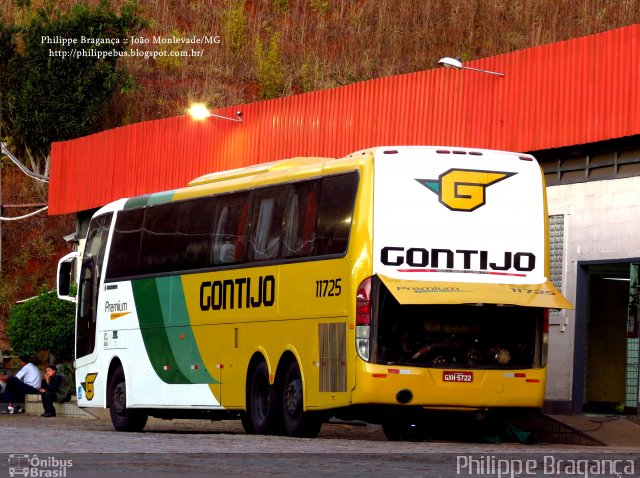 Empresa Gontijo de Transportes 11725 na cidade de João Monlevade, Minas Gerais, Brasil, por Philippe Almeida. ID da foto: 1214822.