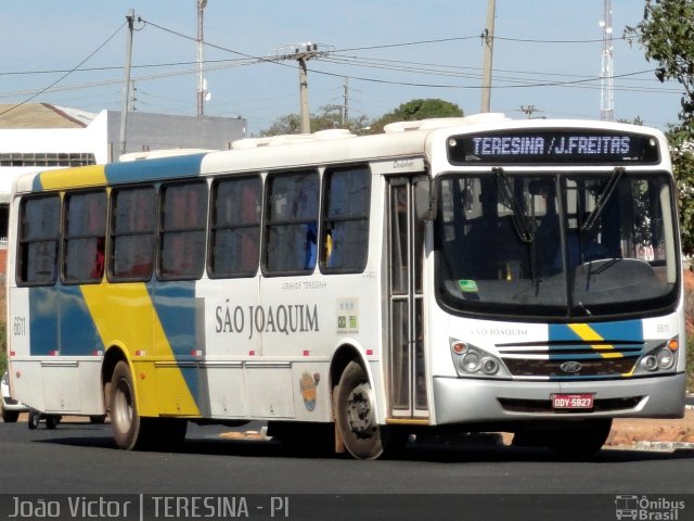 Viação São Joaquim 6611 na cidade de Teresina, Piauí, Brasil, por João Victor. ID da foto: 1215440.