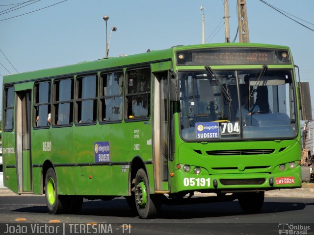 EMTRACOL - Empresa de Transportes Coletivos 05191 na cidade de Teresina, Piauí, Brasil, por João Victor. Número da foto: #1215496.