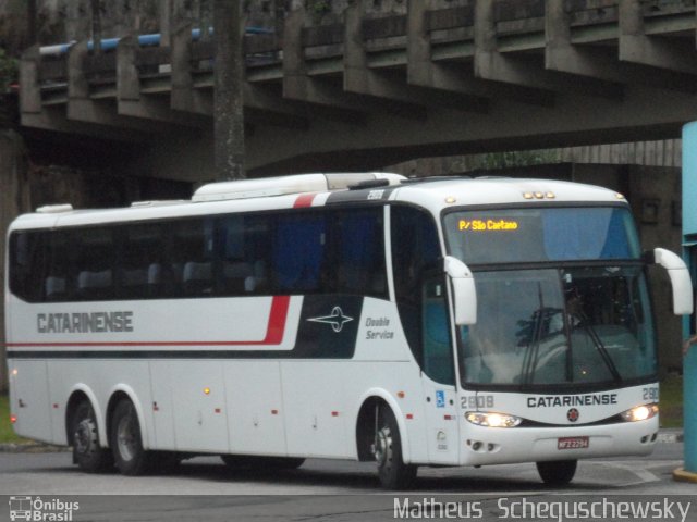Auto Viação Catarinense 2909 na cidade de Santos, São Paulo, Brasil, por Matheus  Scheguschewsky. Número da foto: #1216317.