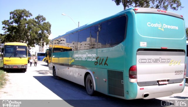 Costa Sul Transportes e Turismo 5551 na cidade de Vila Velha, Espírito Santo, Brasil, por Caio Trés. ID da foto: 1216449.