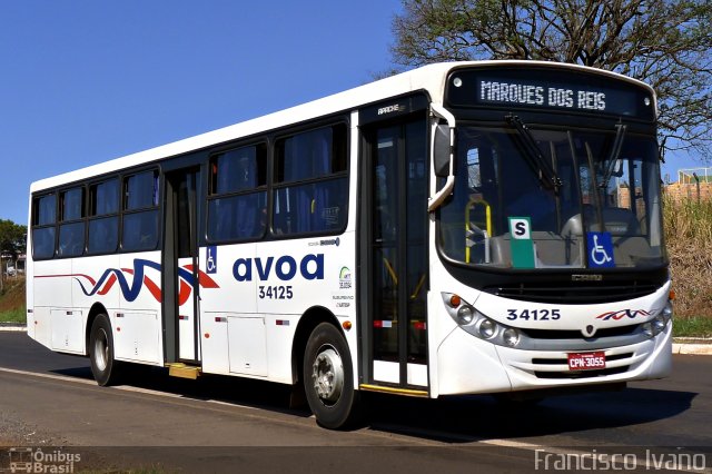 AVOA - Auto Viação Ourinhos Assis 34125 na cidade de Ourinhos, São Paulo, Brasil, por Francisco Ivano. Número da foto: #1216336.