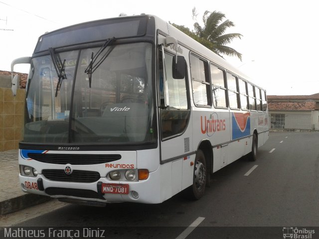 Consórcio Unitrans - 08 > Reunidas Transportes 0848 na cidade de João Pessoa, Paraíba, Brasil, por Matheus França Diniz. Número da foto: #1218178.