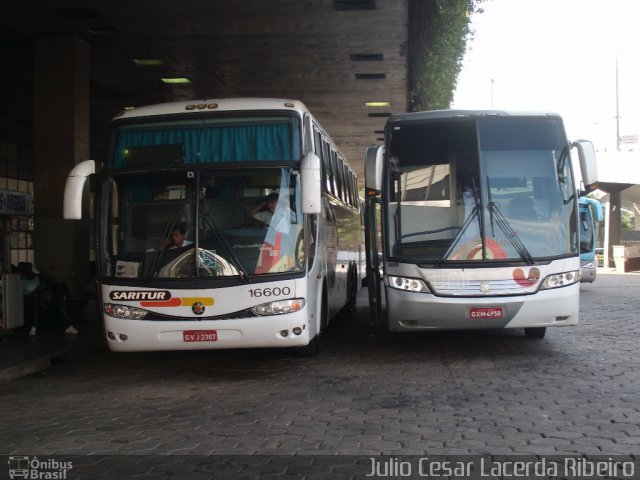 Saritur - Santa Rita Transporte Urbano e Rodoviário 16600 na cidade de Belo Horizonte, Minas Gerais, Brasil, por Julio Cesar Lacerda Ribeiro. Número da foto: #1218860.