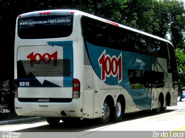 Auto Viação 1001 2818 na cidade de São Paulo, São Paulo, Brasil, por Joel Mariano de Souza. Número da foto: #1220903.
