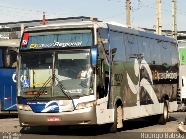 Expresso Regional 4000 na cidade de São Paulo, São Paulo, Brasil, por Rodrigo Batista. Número da foto: #1219577.