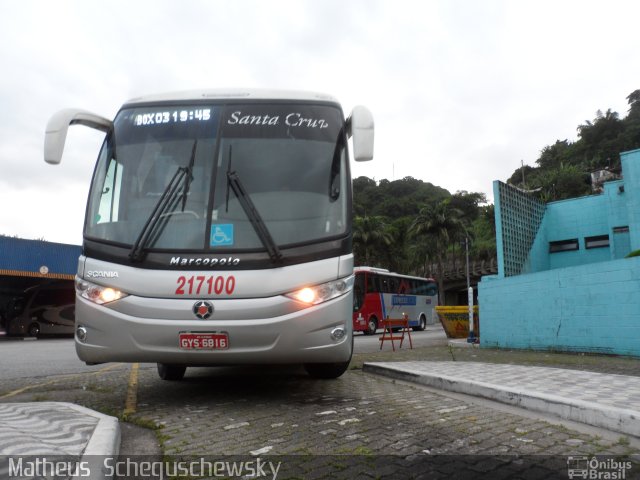 Viação Santa Cruz 217100 na cidade de Santos, São Paulo, Brasil, por Matheus  Scheguschewsky. ID da foto: 1221111.