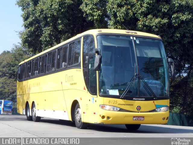 Viação Itapemirim 8125 na cidade de São Paulo, São Paulo, Brasil, por Leandro Carneiro. ID da foto: 1221699.