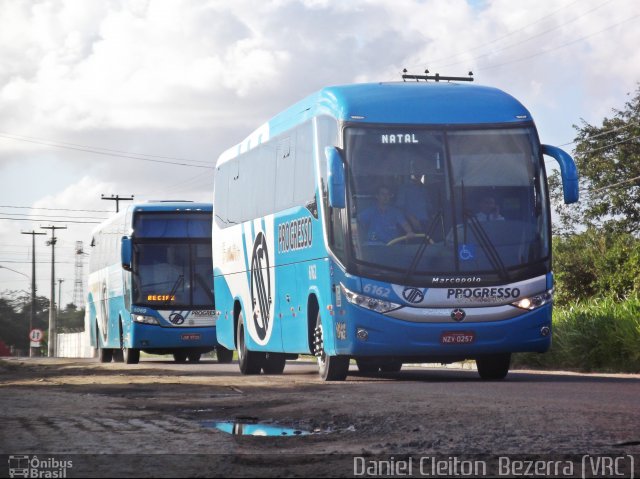 Auto Viação Progresso 6162 na cidade de Recife, Pernambuco, Brasil, por Daniel Cleiton  Bezerra. Número da foto: #1222544.