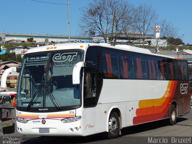 COT - Companhia Oriental de Transportes 914 na cidade de Caxias do Sul, Rio Grande do Sul, Brasil, por Marcio  Bruxel. Número da foto: #1221468.