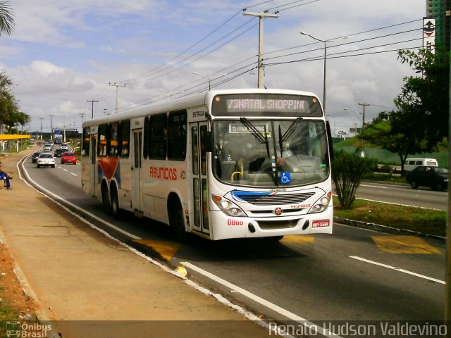 Reunidas Transportes Urbanos 0866 na cidade de Natal, Rio Grande do Norte, Brasil, por Renato Hudson Valdevino. Número da foto: #1223071.