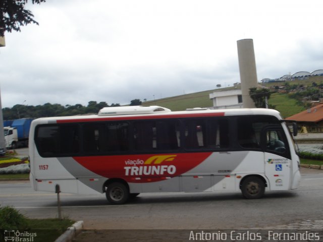 Viação Triunfo 1157 na cidade de João Monlevade, Minas Gerais, Brasil, por Antonio Carlos Fernandes. Número da foto: #1225210.