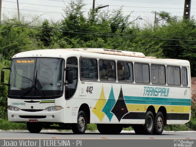 Viação Transpiauí 442 na cidade de Teresina, Piauí, Brasil, por João Victor. ID da foto: 1227593.