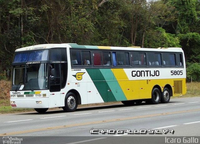 Empresa Gontijo de Transportes 5805 na cidade de São Gonçalo do Rio Abaixo, Minas Gerais, Brasil, por Wanderson Vinícius Amorim. Número da foto: #1227620.