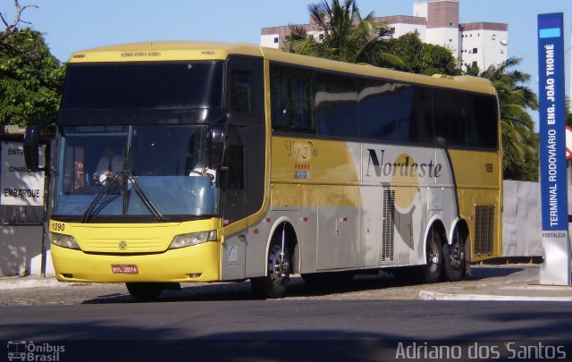 Viação Nordeste 1090 na cidade de Fortaleza, Ceará, Brasil, por Adriano dos Santos. Número da foto: #1228254.