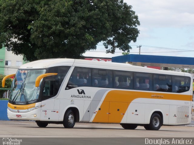 Viação Araguarina 11011 na cidade de Goiânia, Goiás, Brasil, por Douglas Andrez. Número da foto: #1193420.