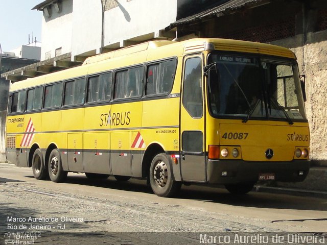 Viação Itapemirim 40087 na cidade de Rio de Janeiro, Rio de Janeiro, Brasil, por Marco Aurélio de Oliveira. Número da foto: #1193509.