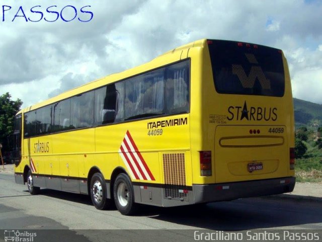 Viação Itapemirim 44059 na cidade de Coronel Fabriciano, Minas Gerais, Brasil, por Graciliano Santos Passos. ID da foto: 1229446.