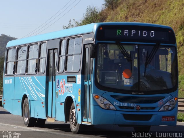Transportes Blanco RJ 136.168 na cidade de Queimados, Rio de Janeiro, Brasil, por Sidcley Lourenço. Número da foto: #1228992.