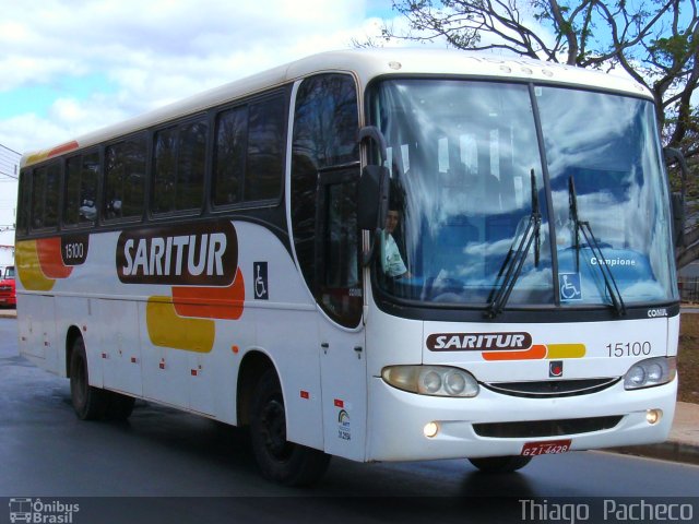 Saritur - Santa Rita Transporte Urbano e Rodoviário 15100 na cidade de Montes Claros, Minas Gerais, Brasil, por Thiago  Pacheco. ID da foto: 1231972.