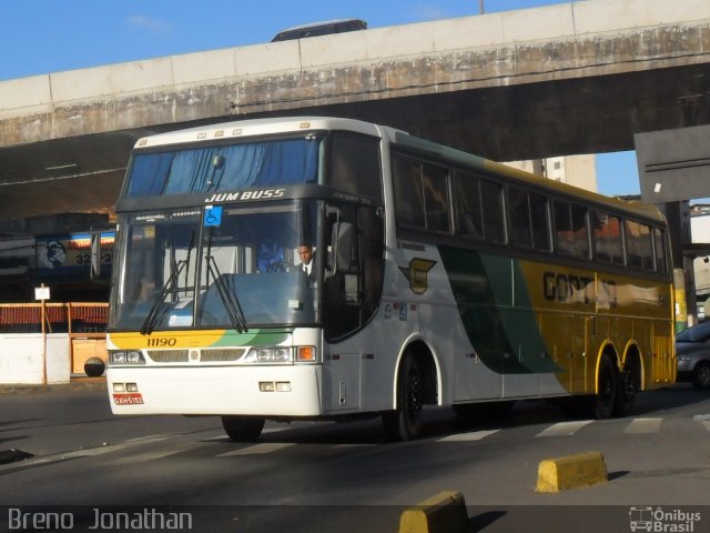 Empresa Gontijo de Transportes 11190 na cidade de Belo Horizonte, Minas Gerais, Brasil, por Breno  Jonathan. Número da foto: #1232156.