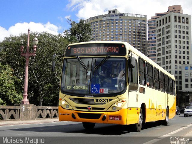 Viação Sandra 10331 na cidade de Belo Horizonte, Minas Gerais, Brasil, por Moisés Magno. Número da foto: #1231143.