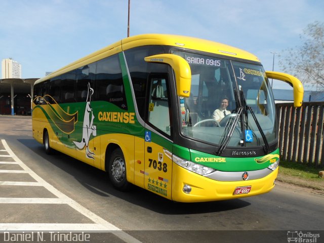Expresso Caxiense 7038 na cidade de Porto Alegre, Rio Grande do Sul, Brasil, por Daniel Nascimento  Trindade. Número da foto: #1233677.
