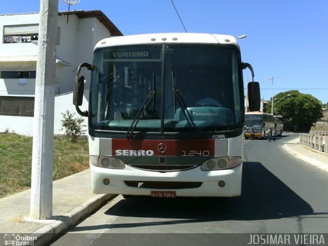Viação Serro 1240 na cidade de Curvelo, Minas Gerais, Brasil, por Josimar Vieira. Número da foto: #1233177.