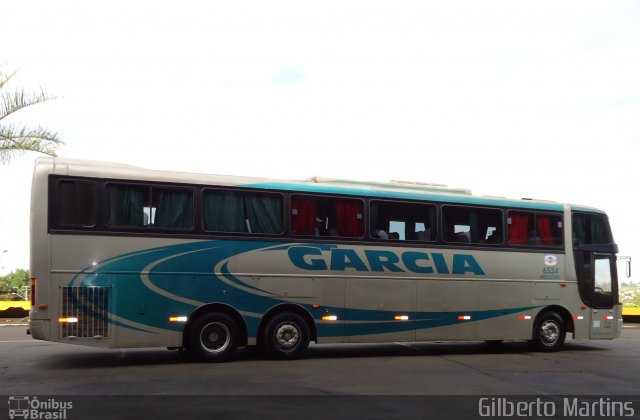 Viação Garcia 6534 na cidade de Londrina, Paraná, Brasil, por Gilberto Martins. Número da foto: #1236199.