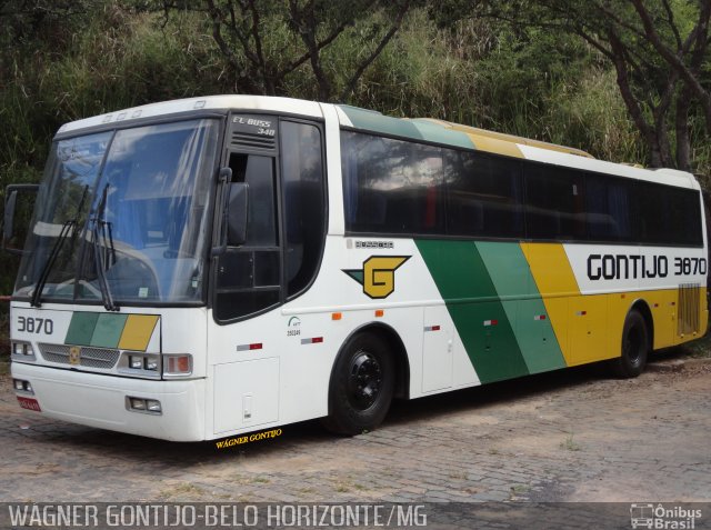 Empresa Gontijo de Transportes 3870 na cidade de Belo Horizonte, Minas Gerais, Brasil, por Wagner Gontijo Várzea da Palma-mg. Número da foto: #1235541.