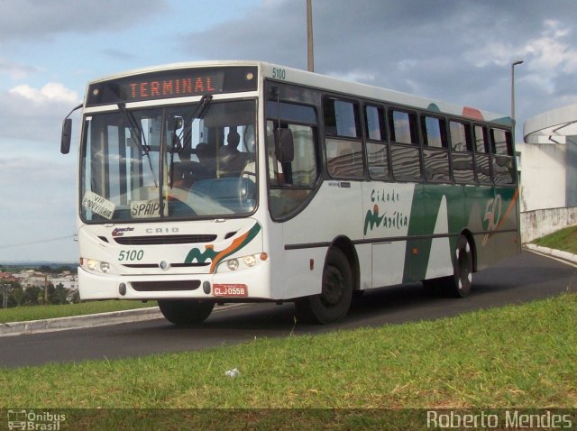 Empresa Circular de Marília 5100 na cidade de Marília, São Paulo, Brasil, por Roberto Mendes. Número da foto: #1236256.