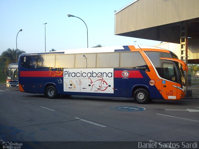 Viação Piracicabana 1461 na cidade de Praia Grande, São Paulo, Brasil, por Daniel Santos Sardi. ID da foto: 1237672.