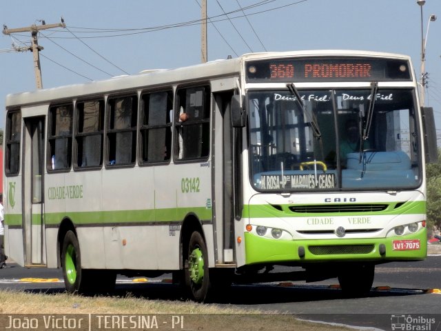 Transporte Coletivo Cidade Verde 03142 na cidade de Teresina, Piauí, Brasil, por João Victor. Número da foto: #1238110.
