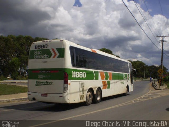 Cia. São Geraldo de Viação 11880 na cidade de Vitória da Conquista, Bahia, Brasil, por Diego Charlis Coelho. Número da foto: #1239424.