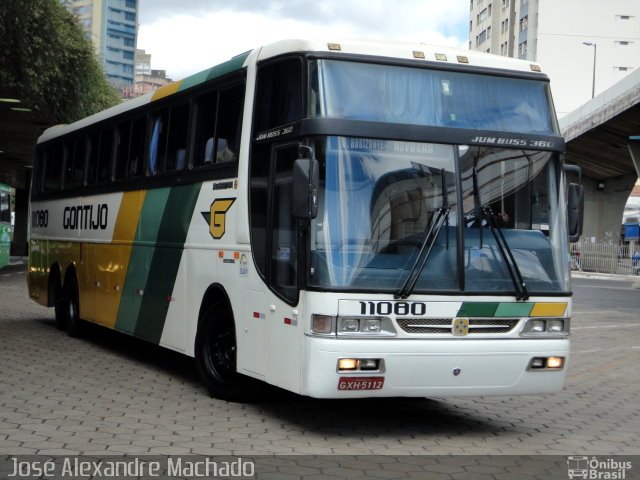 Empresa Gontijo de Transportes 11080 na cidade de Belo Horizonte, Minas Gerais, Brasil, por J. Alexandre Machado. Número da foto: #1242384.